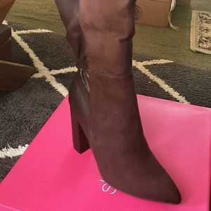 Tall high heeled boots